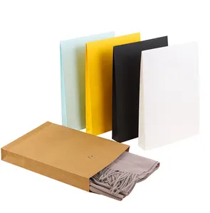 Enveloppe d'emballage pour t-shirt, en papier kraft, de haute qualité, avec impression personnalisée, A4 A5 200g, 1 pièce