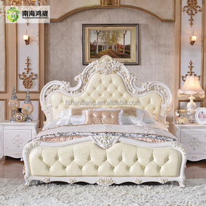 Meubles <span class=keywords><strong>de</strong></span> chambre à coucher <span class=keywords><strong>de</strong></span> luxe modernes, <span class=keywords><strong>lit</strong></span> king size <span class=keywords><strong>avec</strong></span> design confortable en bois massif - Product Image 2