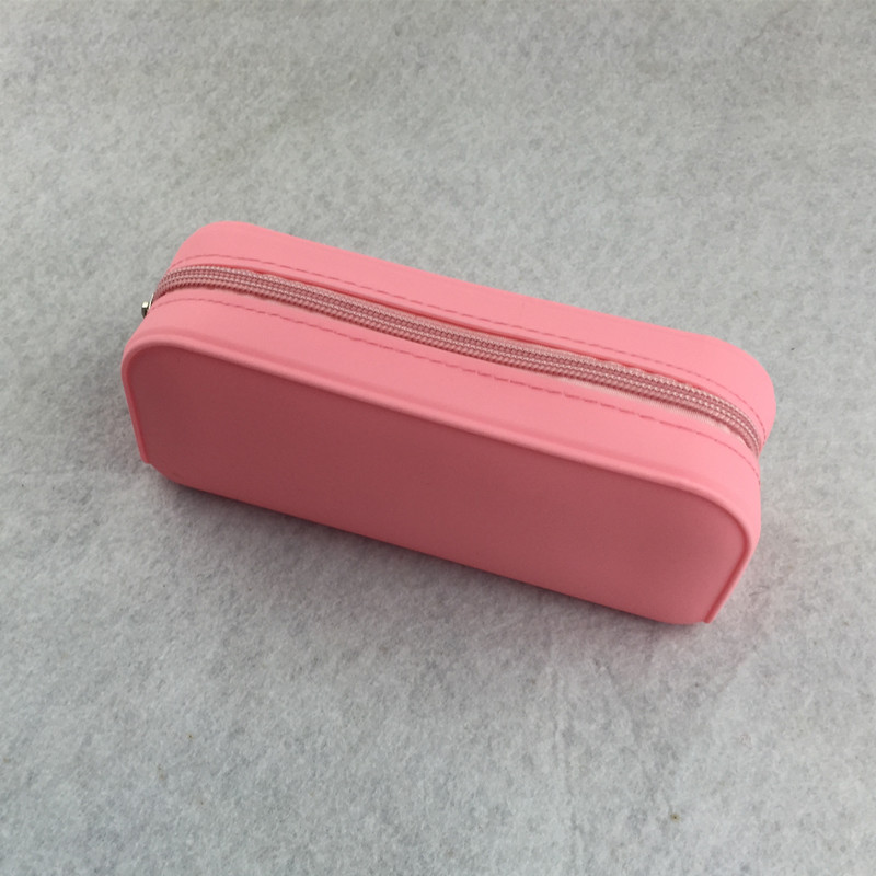 Канцелярские товары с индивидуальным логотипом, мягкий школьный чехол на молнии с замком, сумка для ручек, офисные Силиконовые чехлы на молнии, сумка для карандашей