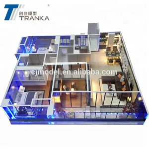 Architecture plastic house design models, interior building model