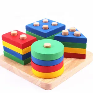 子供のためのプロモーション環境にやさしいパズルおもちゃ木製教育おもちゃ