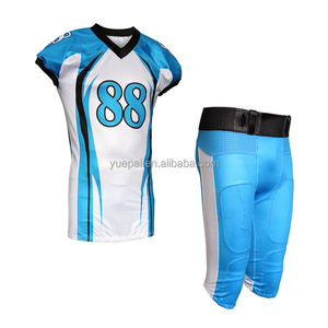 カスタムサッカーユニフォーム100%ポリエステル青年アメリカンフットボールジャージー着用 - Product Image 3