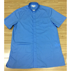 Nuova Camicia da Sacerdote a Maniche Corte con Colletto Romano ROSSO <span class=keywords><strong>per</strong></span> Uomo - Product Image 5