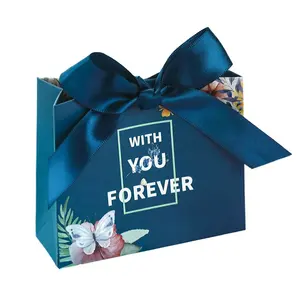 Wholesale Creative Wedding Candy Bags Customized Exquisite Gift Bags with Ribbon Closure