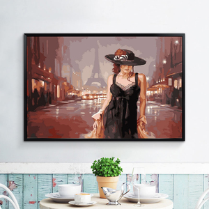 Moderno <span class=keywords><strong>arte</strong></span> de la pared sexy lady 3d diamante pintura con marco - Product Image 1