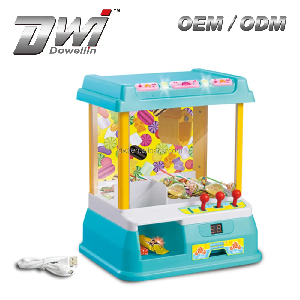 Mini Candy Grabber Toy with Music Light New Style Candy Grabber Machine Toy