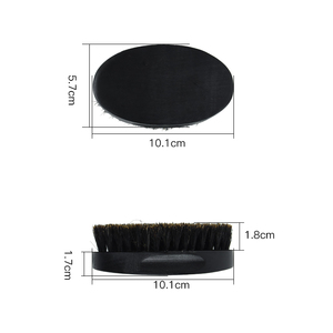 <span class=keywords><strong>Brosse</strong></span> à barbe ronde pour hommes, étiquette privée, confortable et bon marché, rasage pour cheveux, en bois, 360 vagues, livraison gratuite - Product Image 6