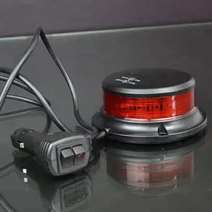 12 V Merah Mini LED Berkedip Warning Strobe Beacon Ringan untuk Kendaraan Truk