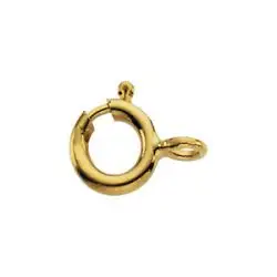 hoje jóias bronze 14k amarelo ouro cheias de primavera fecho do anel