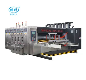 HUALI Best Sale 4 Colour Flexo Printing Machine Automatic Corrugated Carton Machine