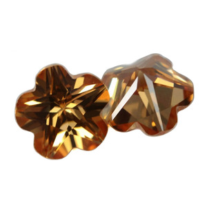 Encanto Counterfoil máquina corte Champagne piedras sueltas CZ piedras - Product Image 2