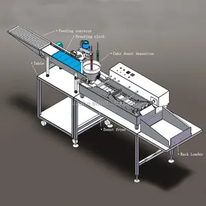 Mini máquina robot automática para hacer donuts, máquina para hacer pasteles, con pon de anillo, máquina para hacer donuts