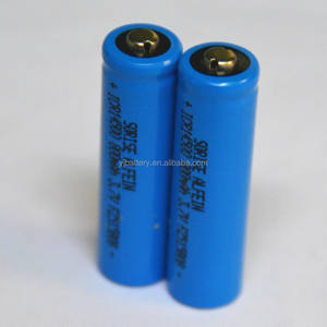 14500 de 3,2 V lifepo4 batería 500 mAh/3,7 V recargable cilíndrica de iones de la célula de la batería 800 mAh - Product Image 1