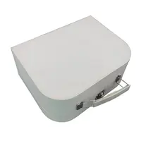 Customized White Kraft Paper Suitcase, Mini Cardboard