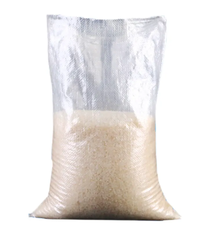 100% натуральные пластиковые ламинированные прозрачные тканые полипропиленовые пакеты, прозрачные рисовые пакеты