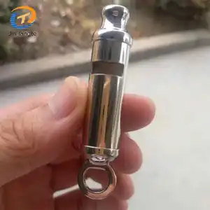 High Quality stainless steel Survival Camping Whistle Metallic Whistles Metal Train titanium camping whistle