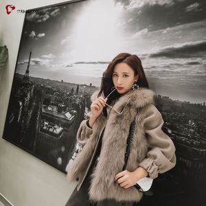 Quattro Metodo Spogliatoio Ragazze di Inverno <span class=keywords><strong>Pelliccia</strong></span> di Volpe Parka <span class=keywords><strong>Cappotto</strong></span> - Product Image 5