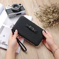OUXIN dompet panjang tali pita wanita, dompet panjang pemegang kartu telepon genggam Model saku kapasitas besar OXN139