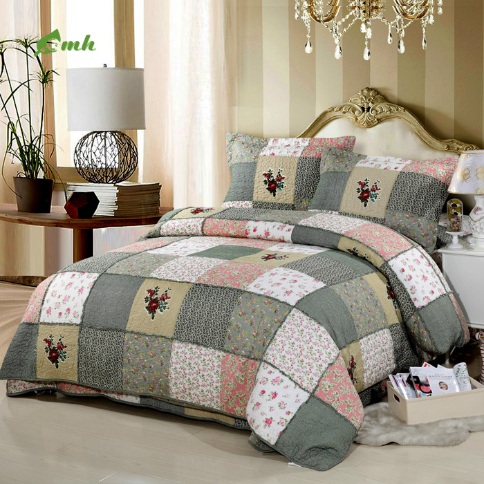 Couvre-lit Patchwork Palazzo INT – 150x200 Cm, Coton Multicolore, Style Campagne