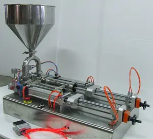 Semiauto Full Pneumatic Double-head soap Filling Machine (full air paste filling machine for cheeze, sauce, ointment)
