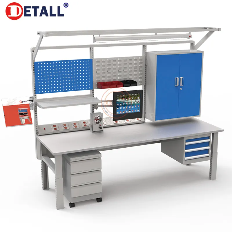 Detall- durable steel Frame Workbenches for factory used