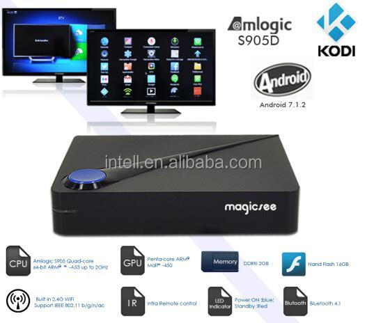 Magicsee C300 Quad Core Android 7.1 Android DVB S2 DVB T2 DVB C Smart TV box Codi 2 GB 16 GB