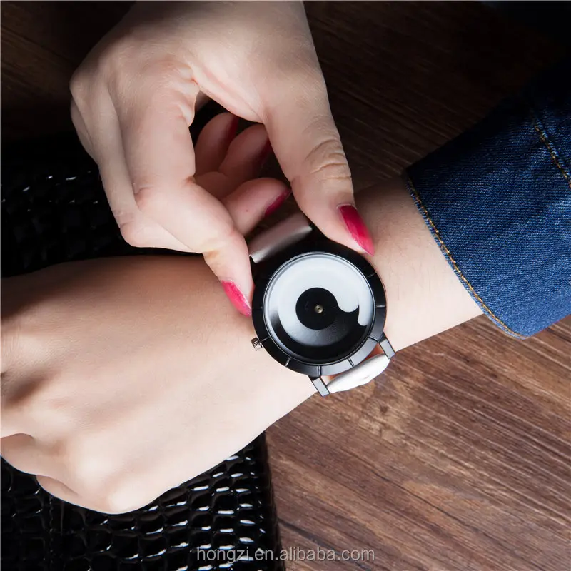 Women's Watches Fashion Simple And Trends Couple Lovers Black Strap Watch Bracelet Quartz Watch Women relogio feminino
