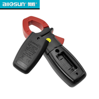 Multimètre à pince numérique compact Allosun EM400, testeur de courant alternatif, écran LCD rétroéclairé, mesure précise pour usage domestique et professionnel en électricité