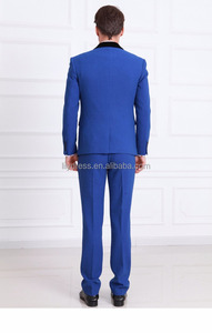 Esmoquin de estilo clásico <span class=keywords><strong>para</strong></span> novio, <span class=keywords><strong>trajes</strong></span> de <span class=keywords><strong>boda</strong></span> <span class=keywords><strong>para</strong></span> hombre, esmoquin de novia Azul Real, chaqueta, pantalones, chaleco y corbata, HD028 - Product Image 2