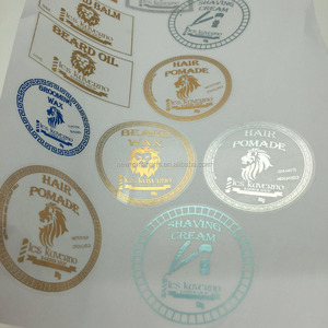 Etichetta Adesiva Cosmetica Personalizzata in <span class=keywords><strong>PVC</strong></span> <span class=keywords><strong>Trasparente</strong></span> con Lamina Argento o Oro Blu - Product Image 3