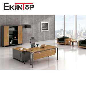 Classico moderno in legno mobili da ufficio grande L forma di lavoro Executive scrivania da ufficio - Product Image 5