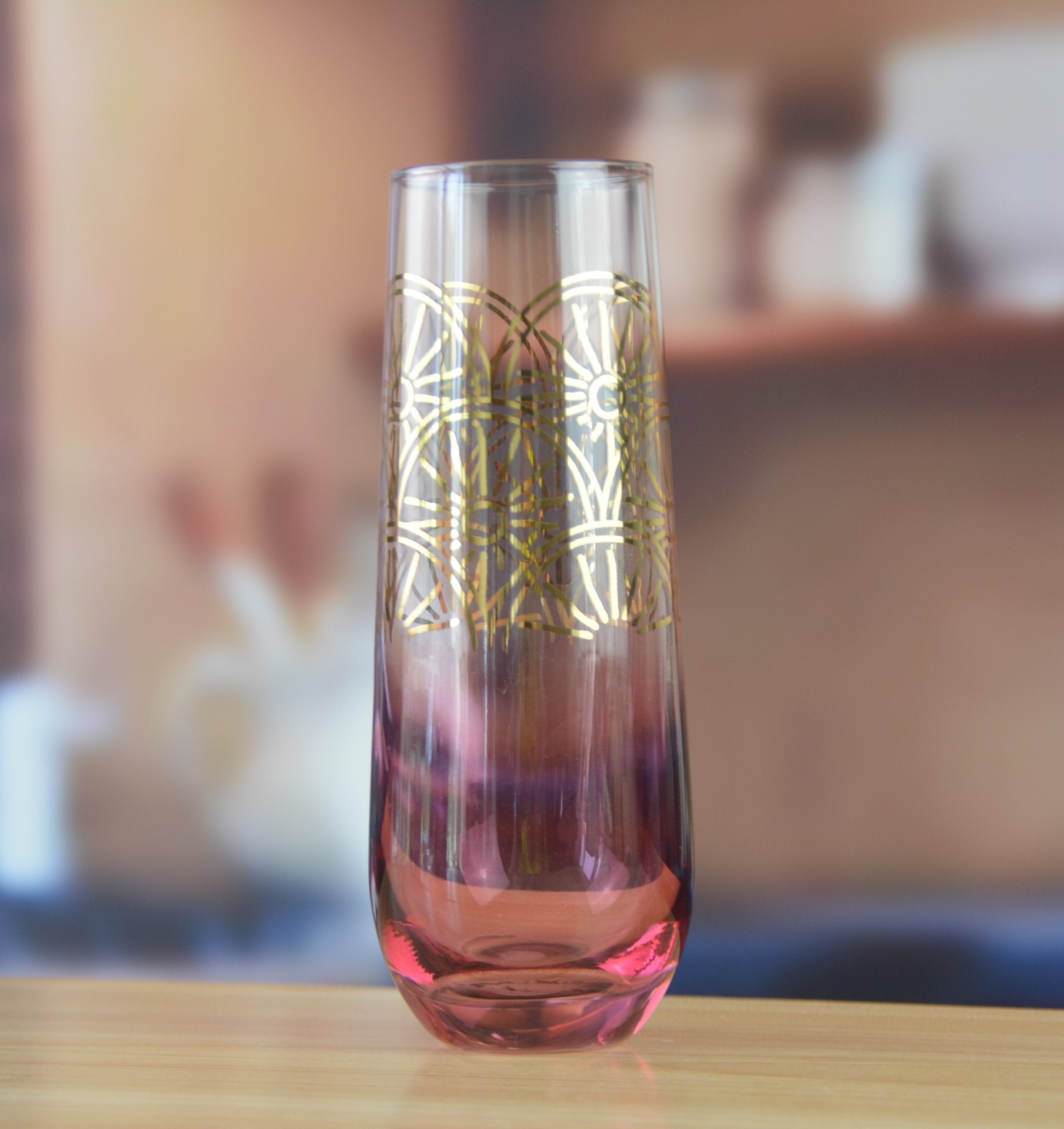 Cheap Wholesale 270ml 9oz Toasting Stemless glass Champagne Flute