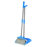 Mini Plastic Broom and Dustpan with Long Handle