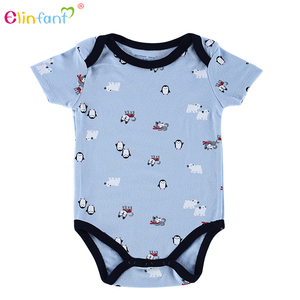 <span class=keywords><strong>Tous</strong></span> les types de haute qualité impression Animal Cartoon Pattern bébé barboteuse - Product Image 4