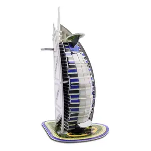 Vĩ Đại Của Thế Giới Kiến Trúc Dubai Burjal Ai Arab 3D Câu Đố, Kiến Trúc Đồ Chơi