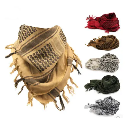 Foulard de tête pour hommes, 2 pièces, anti-poussière, hijab, foulard tactique shemagh