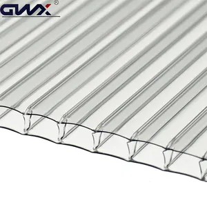 GE polycarbonate double wall hollow plastic sunroom green house roofing pc hollow sun sheets