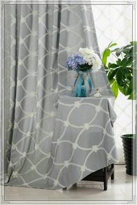 Embroidery gray least wholesale <span class=keywords><strong>as</strong></span> do drapery fabric - Product Image 5