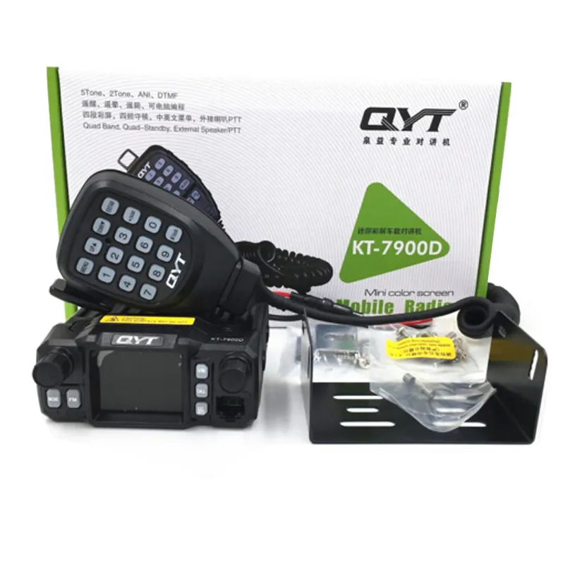 QYT KT-7900D 25 W quad band Hai Cách Phát Thanh mini 25 watt fm transmitter