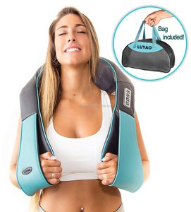 LUYAO masaje eléctrico chal cuello espalda más masajeador con bolsa de cuero - Product Image 5