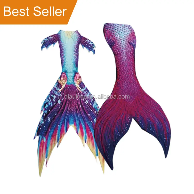 Professional mermaid tail girls swimming swimsuit with CE certificate