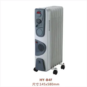 7 9 11 13 ailettes Radiateur rempli d'huile 2500W Chauffage électrique portable avec ventilateur turbo