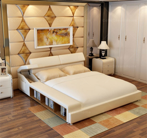 Latest Design Multifunctional <strong>Bed</strong> Wooden <strong>Bed</strong> <strong>Storage</strong> <strong>Double</strong> <strong>Bed</strong> - Product Image 3