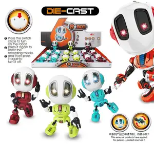 Intelligente Aufnahme Reden Mini Metall diecast Roboter Interaktive induktion pädagogisches Spielzeug Für Kleinkinder Kinder