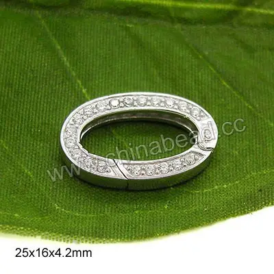 925 sterling bạc clasp vòng mùa xuân vòng cổ clasp đồ trang sức clasp