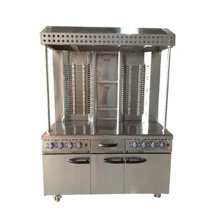 Sıcak satış ticari elektrikli veya gaz kebap ekipmanları tavuk Shawarma makinesi
