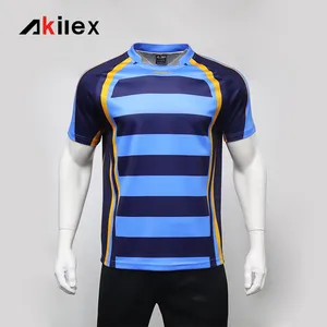Commercio all'ingrosso sublimata tutto personalizzato rugby uniforme di design su misura squadra di rugby league pullover di stampa a sublimazione