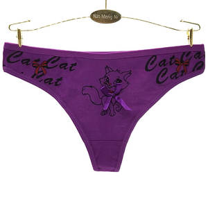 Yun Meng Ni Intimo <span class=keywords><strong>Sexy</strong></span> Mutandine per Ragazze con Stampa di Gattini Vendita Calda Perizoma in Cotone - Product Image 6