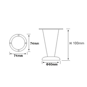 <span class=keywords><strong>Fauteuil</strong></span> en métal jambes, durable fer canapé jambes - Product Image 4