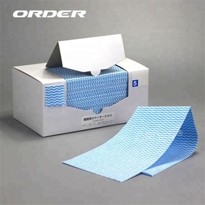 Japón <span class=keywords><strong>daiso</strong></span> de suministro de fábrica mejor absorbente tela no tejida viscosa de servicio de alimentos toallitas de limpieza - Product Image 2
